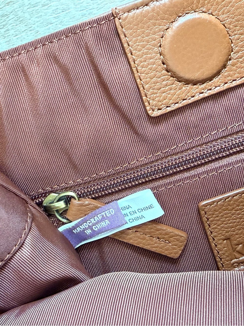 NWOT Vintage Y2K Kooba Pebbled Leather Hobo Bag Brown Slouchy Shoulder Tote - Picture 11 of 14